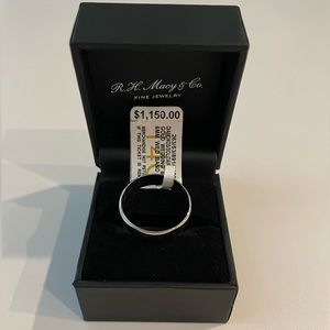 Macy’s men’s white gold band